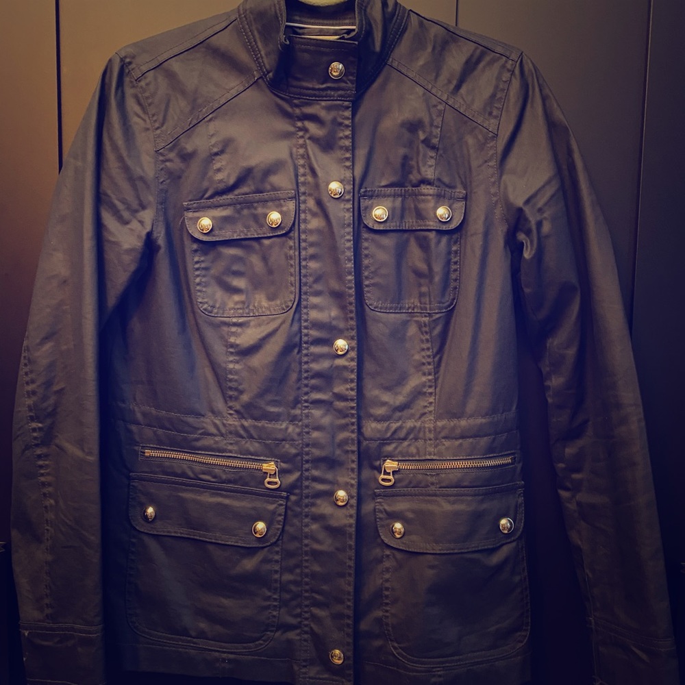 Tommy Hilfiger navy raincoat jacket